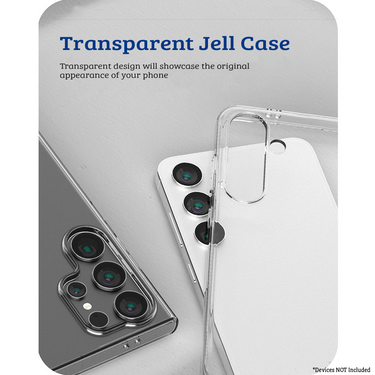 Samsung Galaxy S23 Compatible Case Cover With Premium Transparent Jelly Case